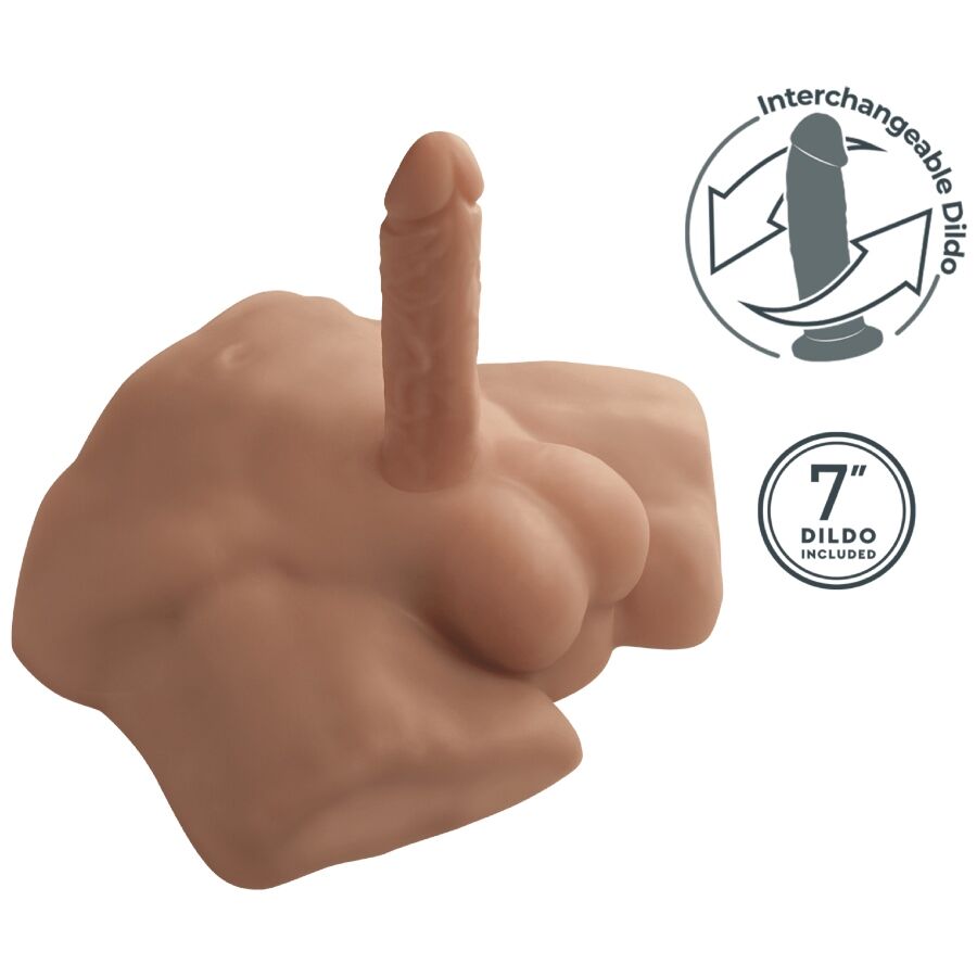 SILEXD - APOLLO S REALISTA MEIO TORSO MASCULINO CARAMELO - Image 4