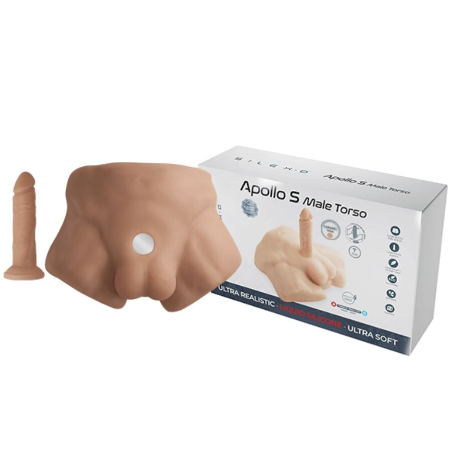 SILEXD – APOLLO S REALISTA MEIO TORSO MASCULINO CARAMELO