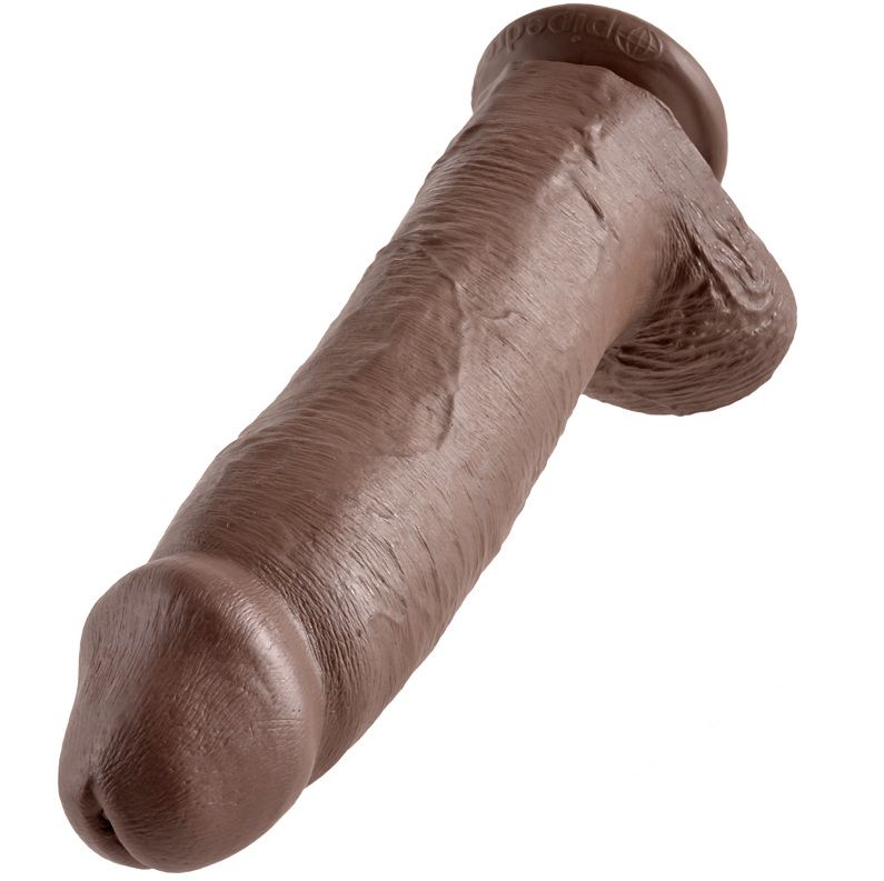 KING COCK - 12 DILDO CASTANHO COM BOLAS 30.48 CM - Image 5