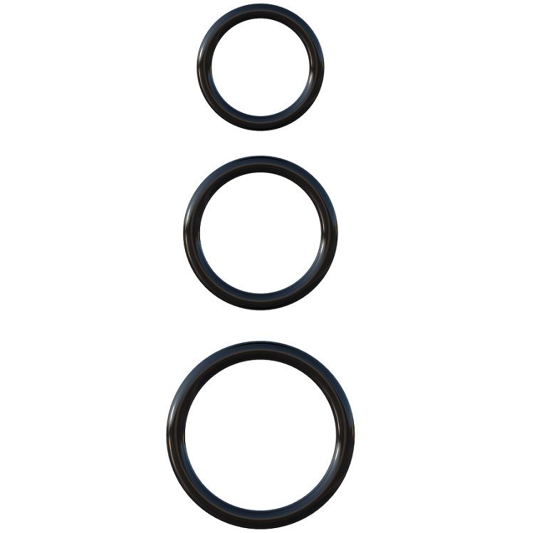 FANTASY C-RINGZ – CONJUNTO DE ESTAMINA DE 3 ANEL DE SILICONE