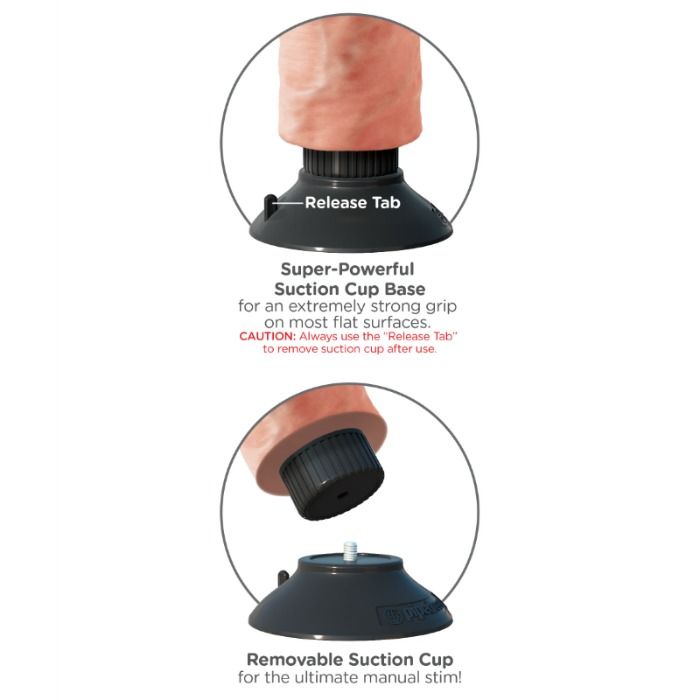 KING COCK - DILDO VIBRADOR COM TESTÍCULOS 17.78 CM NATURAL - Image 4