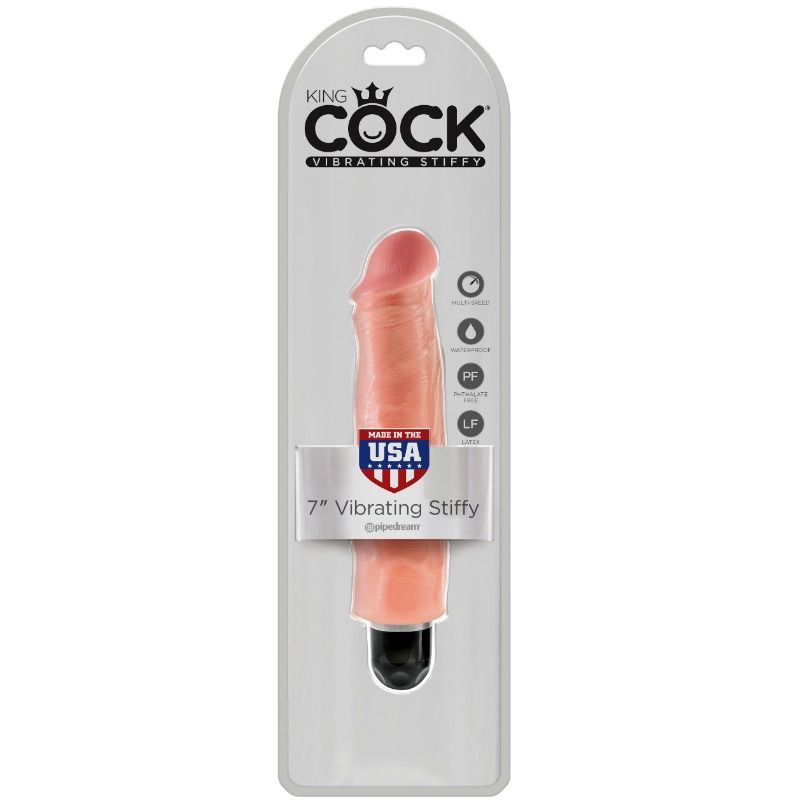 KING COCK - VIBRADOR REALÍSTICO STIFFY 17.8 CM NATURAL - Image 3