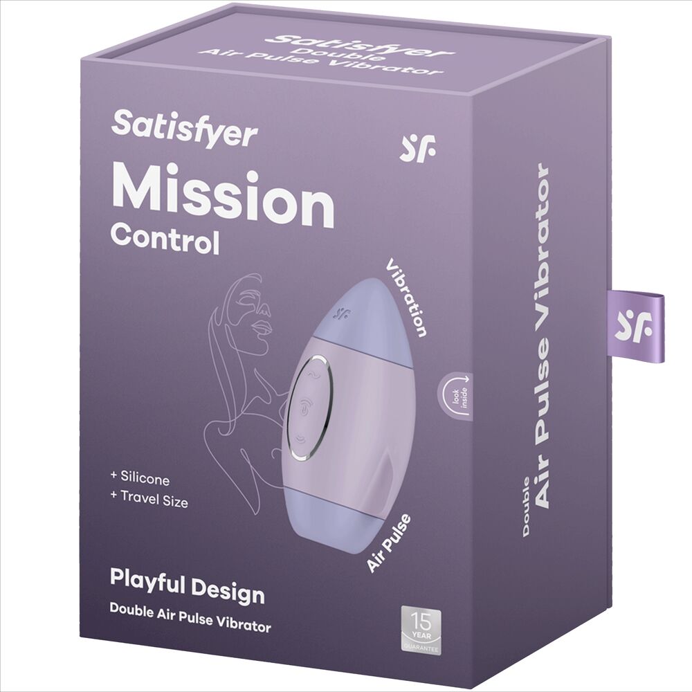SATISFYER - VIBRADOR DE IMPULSO DUPLO PEQUENO LILAC MISSION CONTROL - Image 5