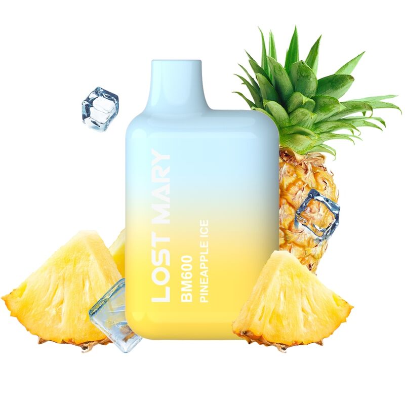 LOST MARY – (EXPOSITOR PROFESSIONAL PACK -10 UNIDADES) BM600 NICOTINE VAPER 2% DESCARTÁVEL ABACAXI ICE