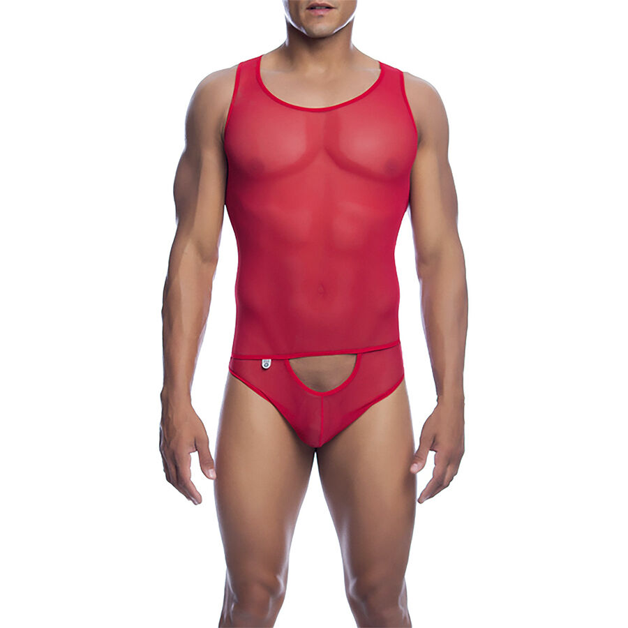 MOB – BODYSHEER VERMELHO TRANSPARENTE TAMANHO L/XL