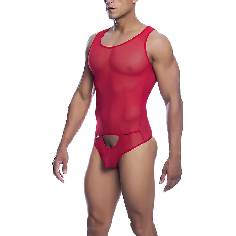 MOB – BODYSHEER VERMELHO TRANSPARENTE TAMANHO L/XL
