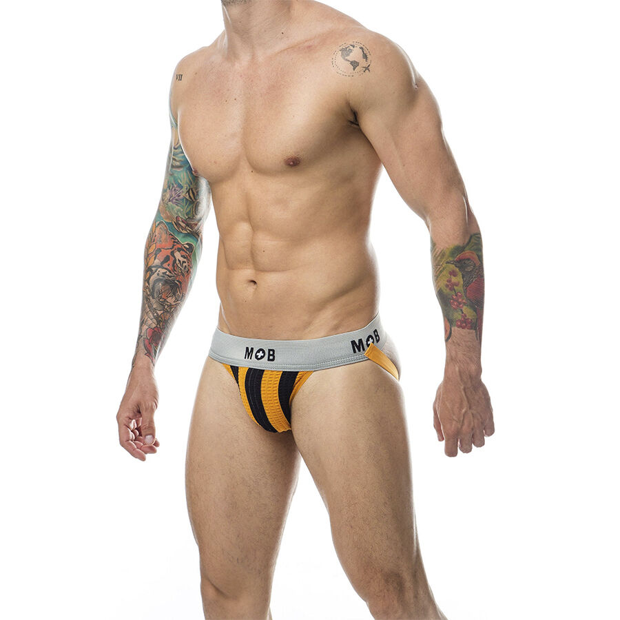 MOB – CALÇA CLASSIC JOCK STRIPE LARANJA TAMANHO G