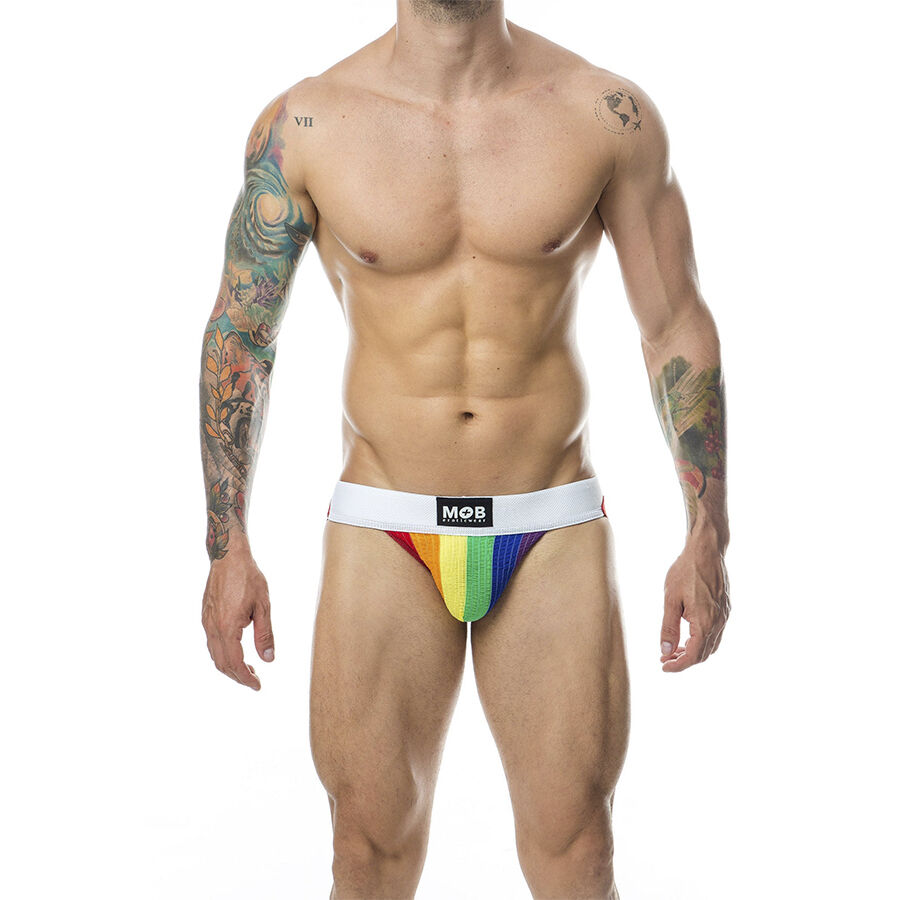 MOB – CALÇA CLASSIC JOCK STRIPE RAINBOW TAMANHO G