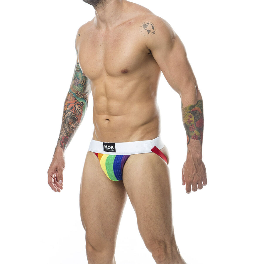 MOB – CALÇA CLASSIC JOCK STRIPE RAINBOW TAMANHO G