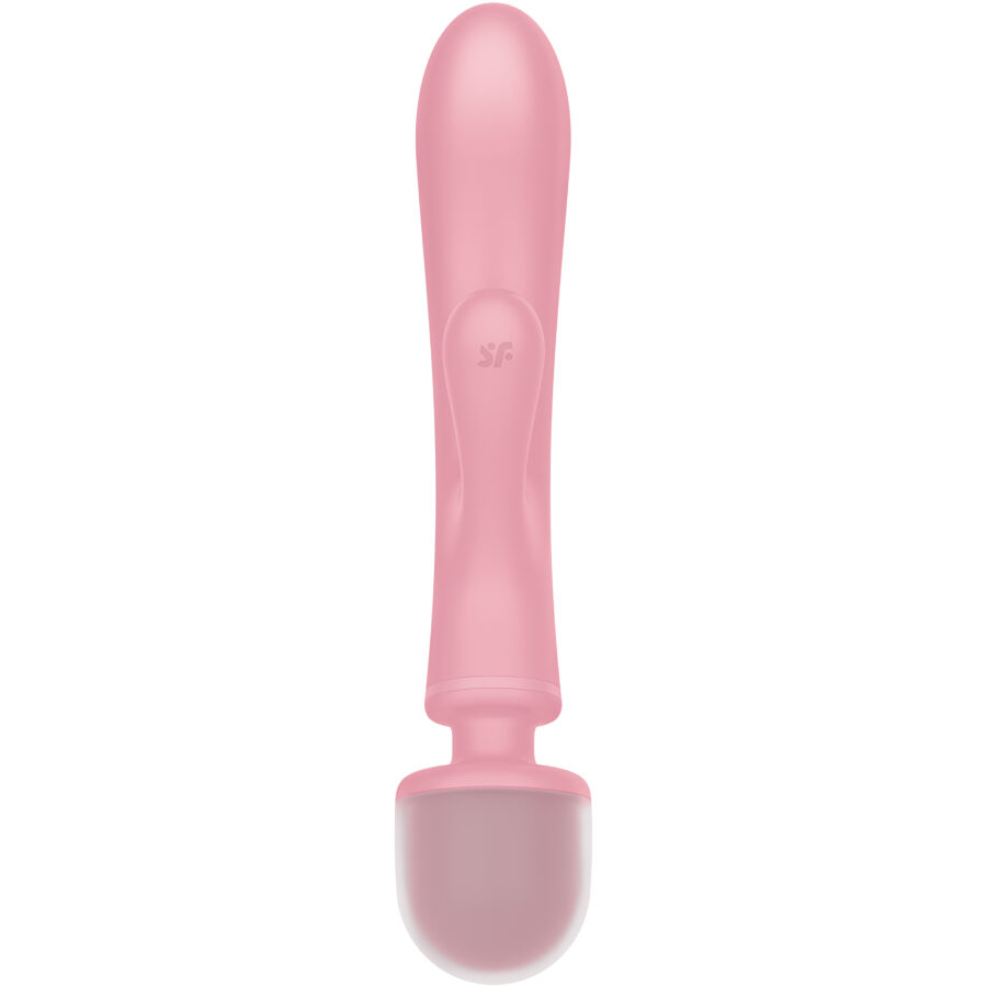 SATISFYER - TRIPLE LOVER RABBIT VIBRADOR MASSAGER ROSA - Image 4