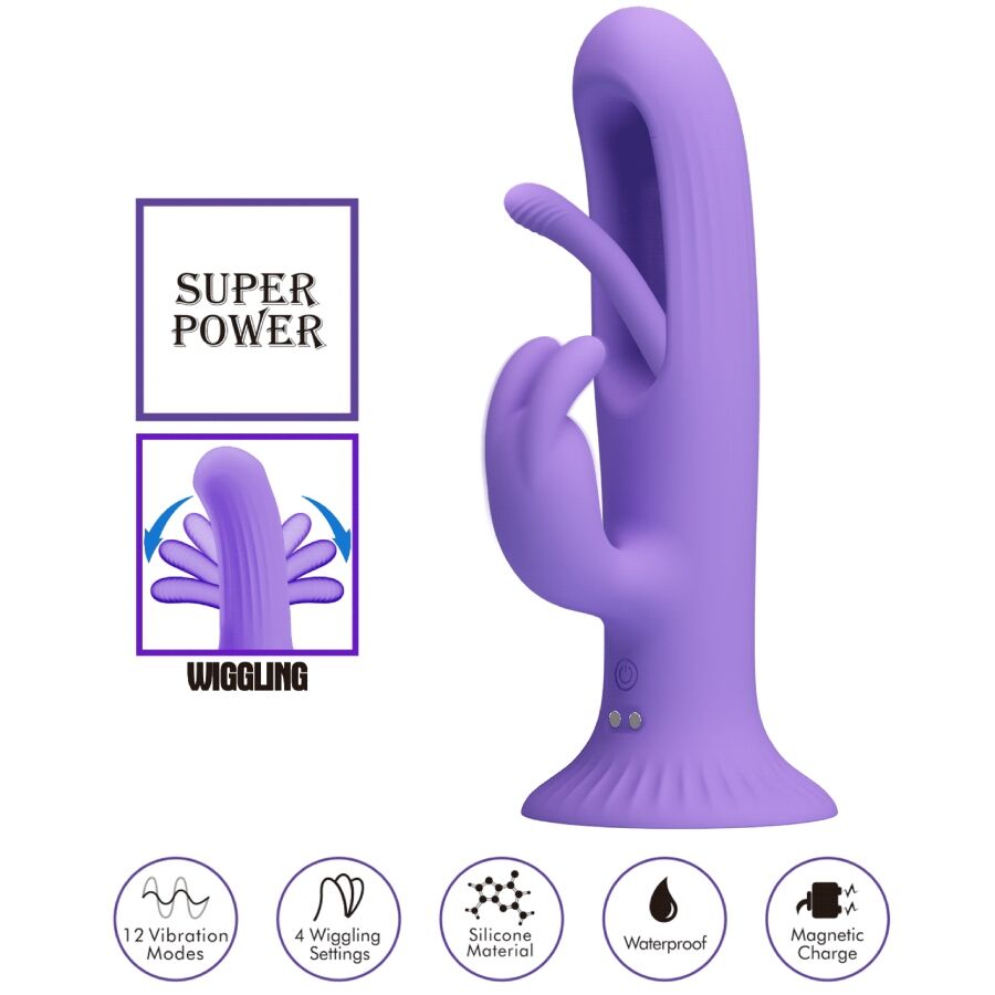 PRETTY LOVE - VIBRADOR DE COELHO KILLMOULIS 12 MODOS DE VIBRAÇÃO ROXO - Image 5