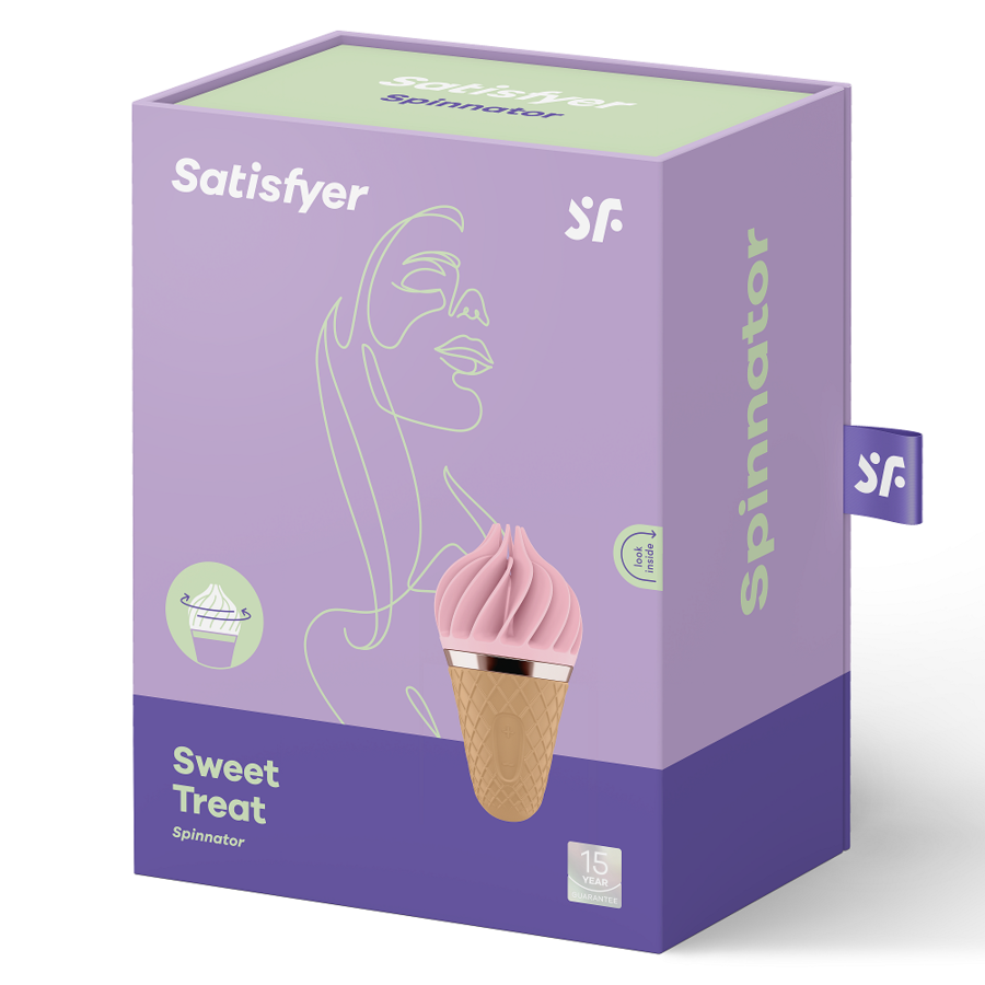 SATISFYER - SWEET TREAT SPINNATOR MARROM E ROSA - Image 3