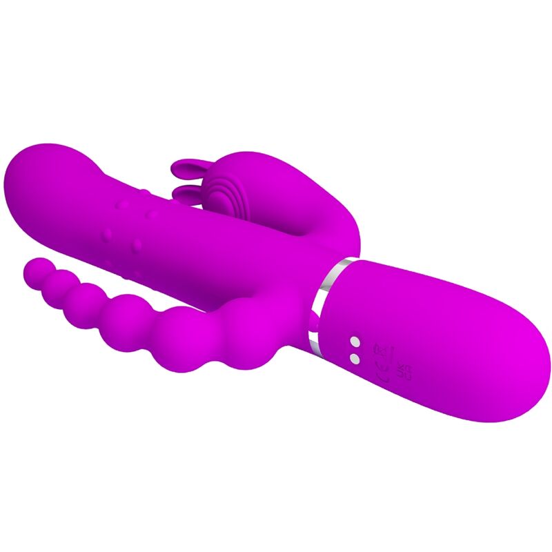PRETTY LOVE - CAMMY VIBRADOR TRIPLO MULTIFUNCIONAL 4 EM 1 ROSA - Image 5