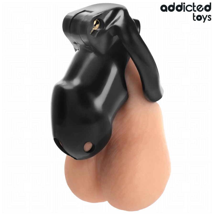 ADDICTED TOYS LOCKED - GAIOLA PARA PÊNIS CELL MINDNIGHT 4.2 CM TAMANHO M - Image 3