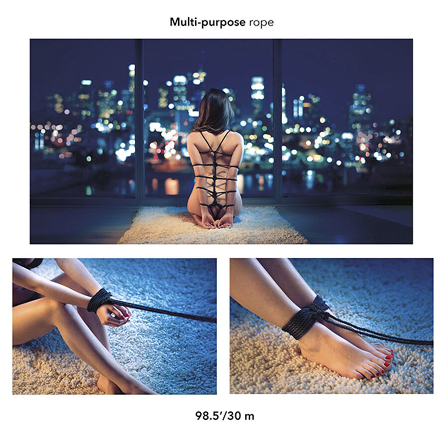 CALEXOTICS - SCANDAL CORDA BDSM PRETA 30 M - Image 4