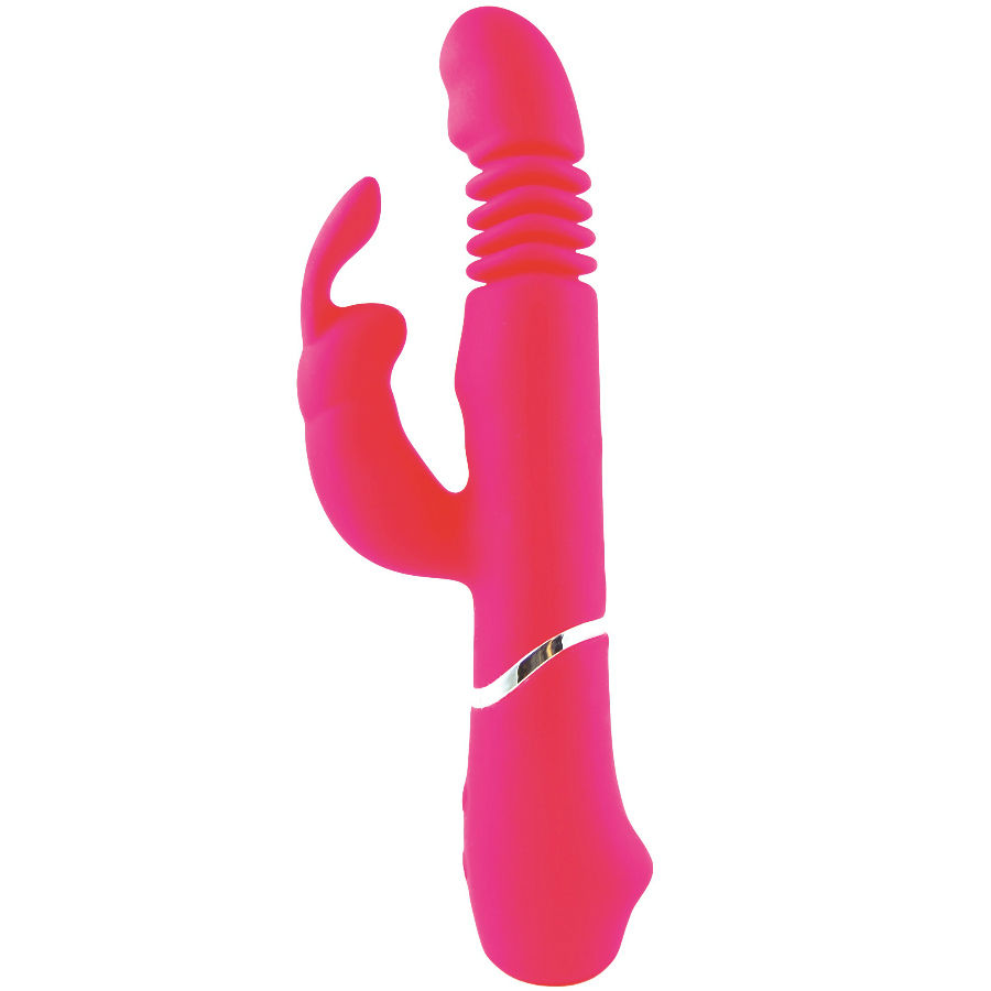Glossy Tesouro Missouri Rosa – Vibrador – Silicone Rabbit - Image 2