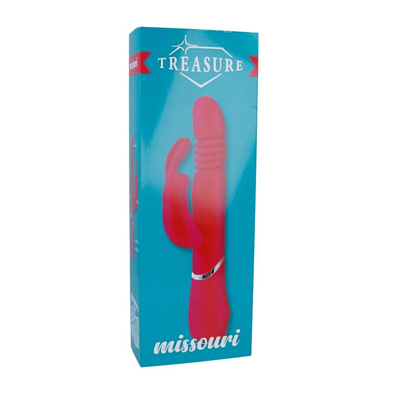 Glossy Tesouro Missouri Rosa – Vibrador – Silicone Rabbit - Image 3