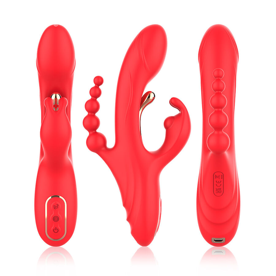 ARMONY - ESTIMULADOR DE PONTO G E CLITÓRIS VIBRADOR VERMELHO - Image 5