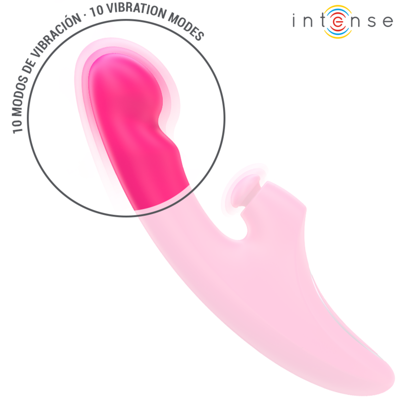INTENSE - VIBRADOR EMI 13,5 CM MULTIFUNCIONAL 3 EM 1 10 VIBRAÇÕES ROSA - Image 5