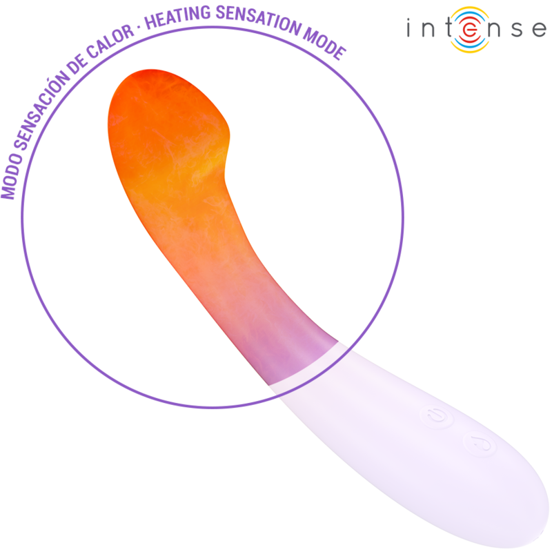 INTENSE - VIBRADOR BECKY 19 CM AQUECÍVEL 7 VIBRAÇÕES ROXO - Image 4