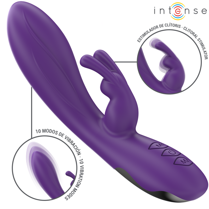 INTENSE - RANDALL RABBIT VIBRADOR 10 VIBRAÇÕES ROXO - Image 2