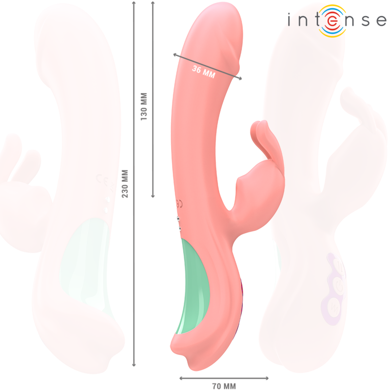 INTENSE - VIBRADOR RACHEL RABBIT 5 VIBRAÇÕES ROSA - Image 4