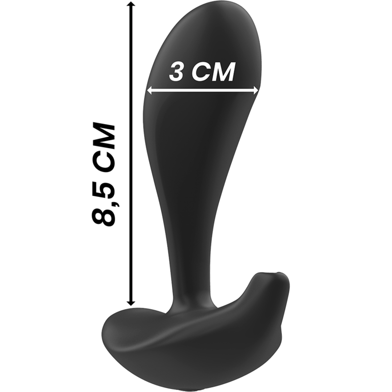 Black&Silver Dwayne Preto – Vibrador Anal – Controle Remoto Silicone - Image 5