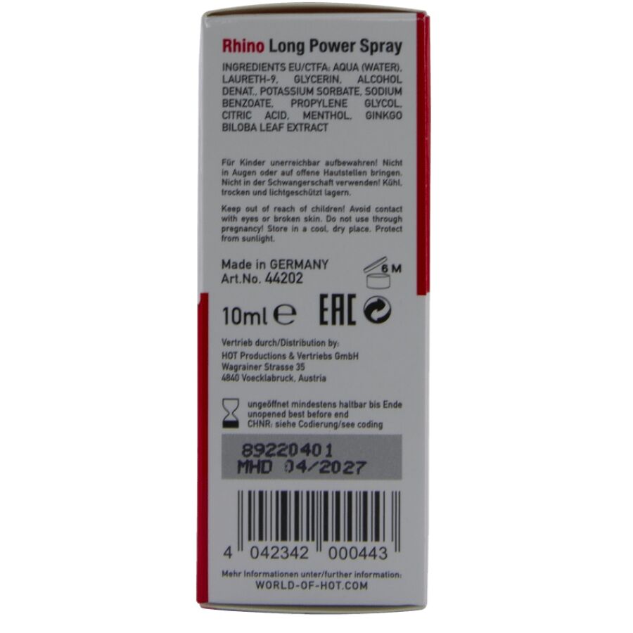 HOT - RHINO LONG POWER SPRAY 10 ML - Image 4
