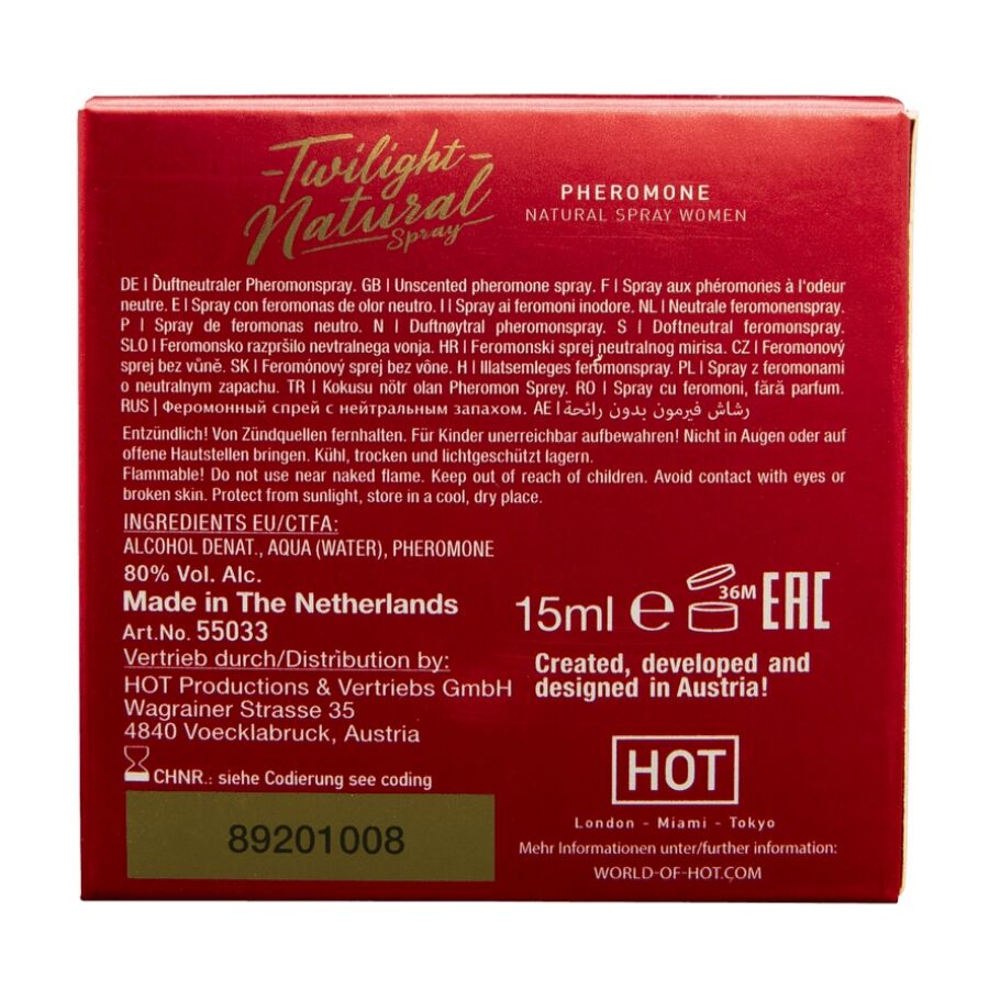 HOT - FEROMÔNIO CREPÚSCULO NATURAL PARA MULHERES 15 ML - Image 2