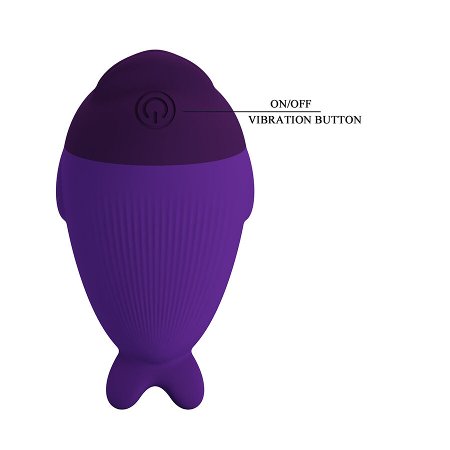Pretty Love Dolphin Roxo – Mini Vibrador – Silicone Com Clip - Image 5