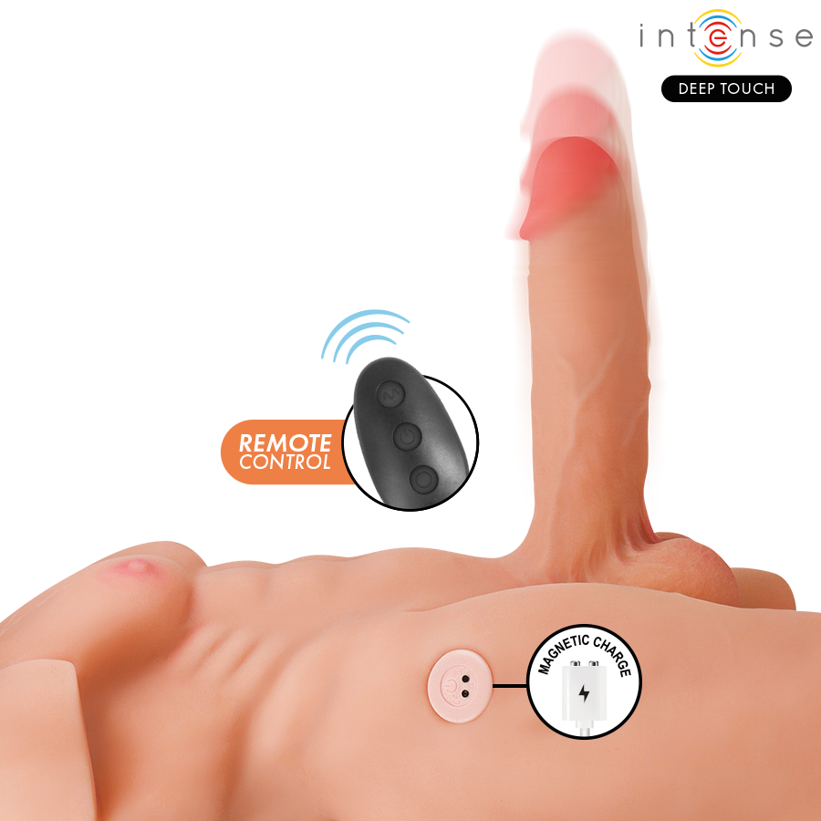 INTENSE DEEP TOUCH - TORSO MARTY COM ÂNUS E DILDO REALISTA COM FUNÇÃO DE PRESSÃO E VIBRAÇÃO, CONTROLE REMOTO, 6,2 KG - Image 4
