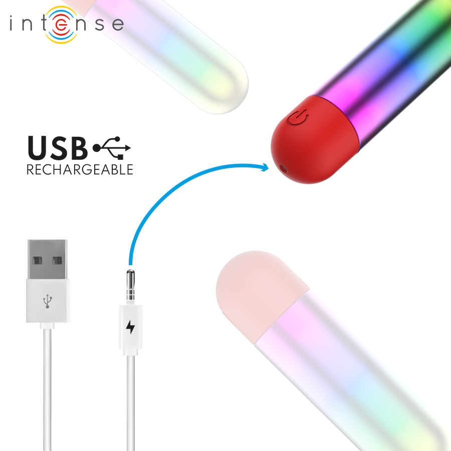 INTENSE - DEBBIE RAINBOW CLITORIS VIBRATÓRIO BULLET - Image 4
