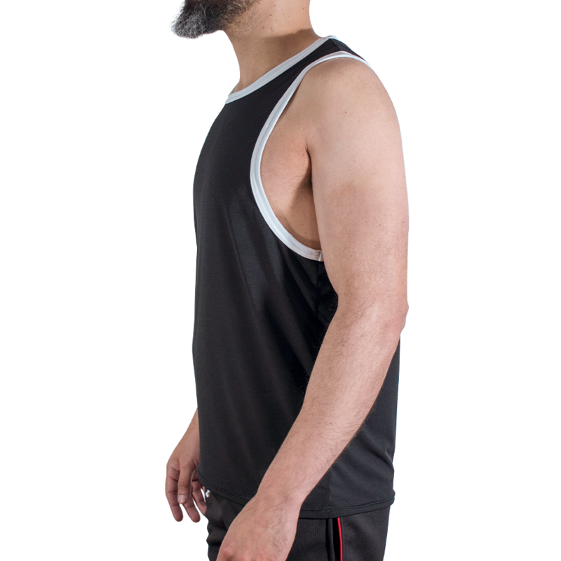 MACHO - CMV004 CAMISETA PRETA DE GINÁSTICA TAMANHO S/M - Image 2