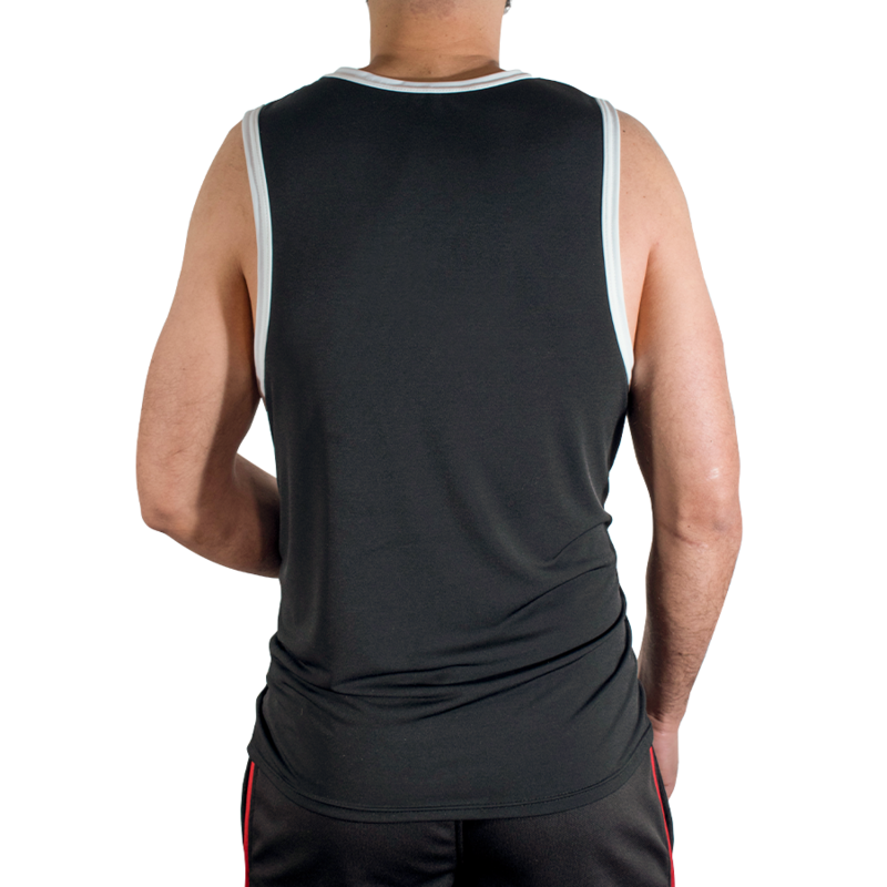 MACHO - CMV004 CAMISETA PRETA DE GINÁSTICA TAMANHO S/M - Image 3