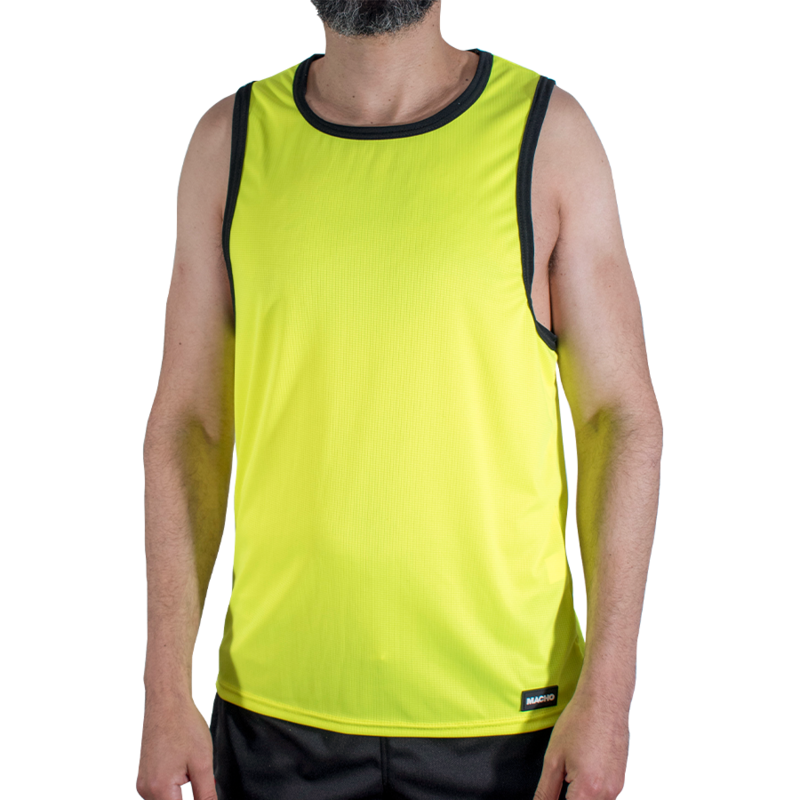 MACHO - CMV001 CAMISETA AMARELA DE GINÁSTICA TAMANHO P/M - Image 3