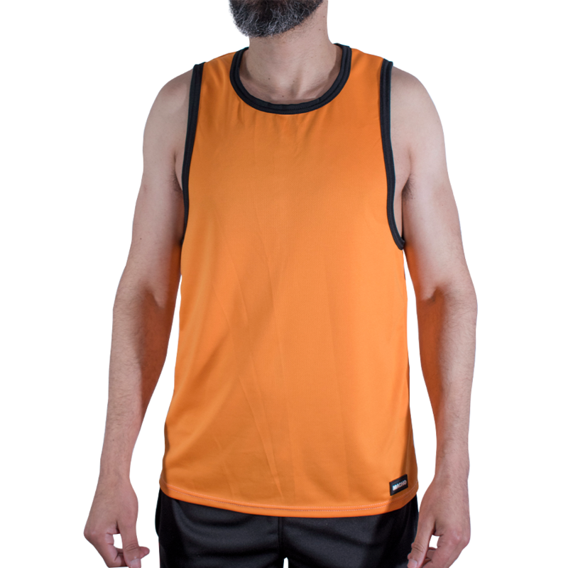 MACHO - CMV005 CAMISETA DE GINÁSTICA LARANJA TAMANHO P/M - Image 4