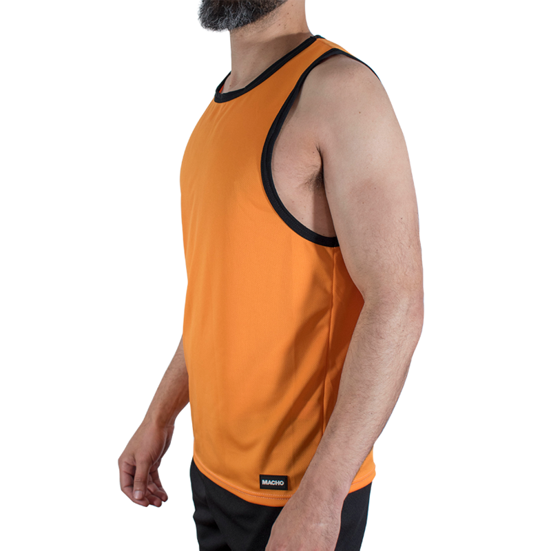 MACHO - CMV005 CAMISETA DE GINÁSTICA LARANJA TAMANHO P/M - Image 5
