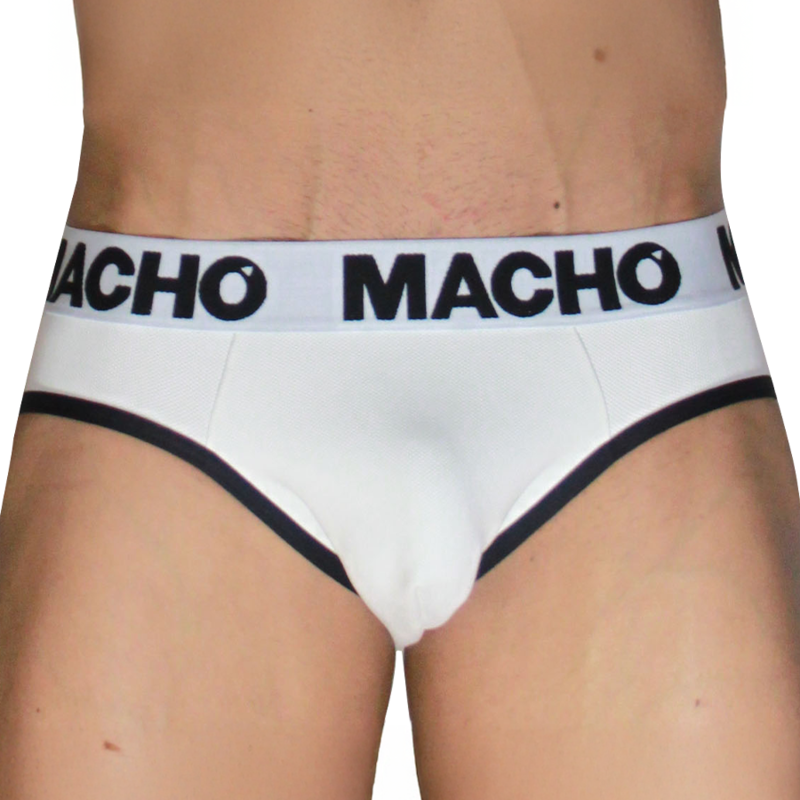 MACHO - MCH006 SLIP CLÁSSICO BRANCO + PRETO S - Image 8