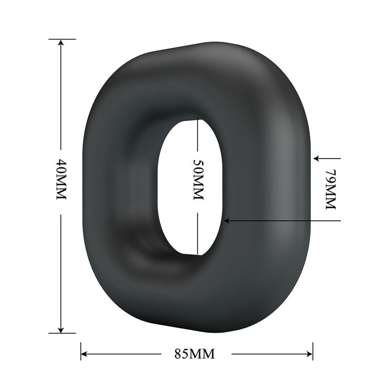 CRAZY BULL - ANEL PENIANO DE SILICONE SUPER MACIO WALDEN PRETO - Image 5