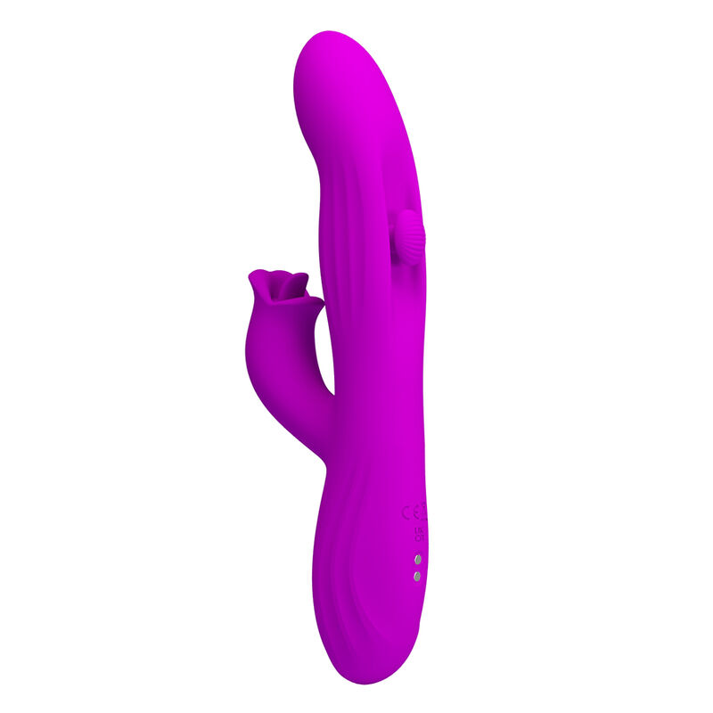 PRETTY LOVE - VIBRADOR OSCILATIVO YALANDA RABBIT COM DISPLAY DE LED ROXO - Image 3