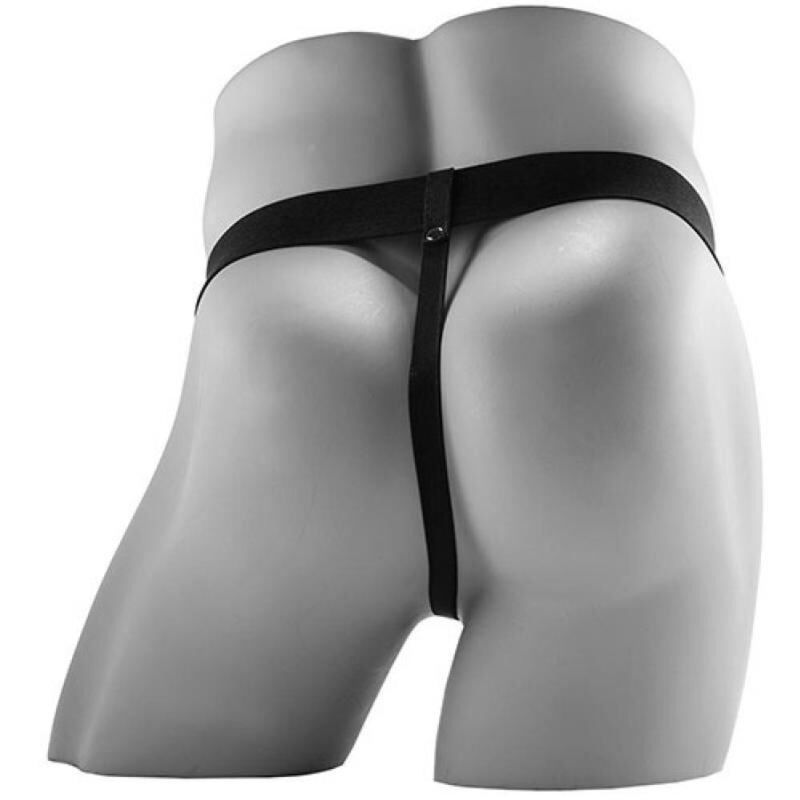 FETISH FANTASY SERIES - STRAP-ON VIBRATÓRIO REALISTA COM BOLAS 17,8 CM - Image 4
