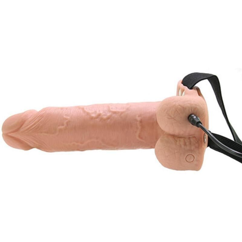 FETISH FANTASY SERIES - STRAP-ON VIBRATÓRIO REALISTA COM BOLAS 17,8 CM - Image 2