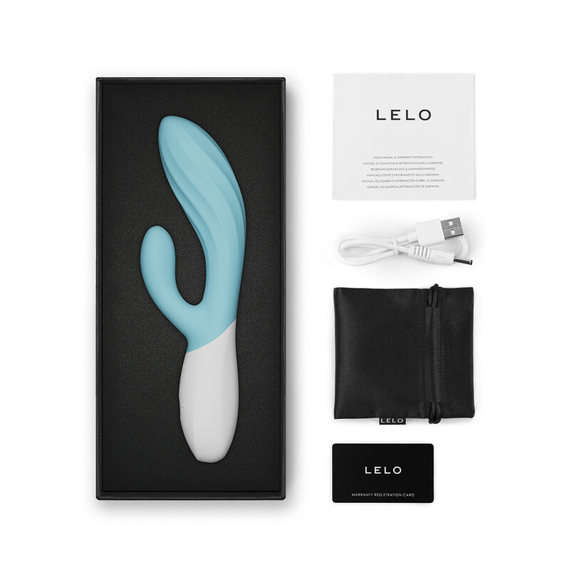 LELO - INA TWIST VIBRADOR DUPLO COELHO PARA PONTO G E CLITÓRIS AZUL - Image 5