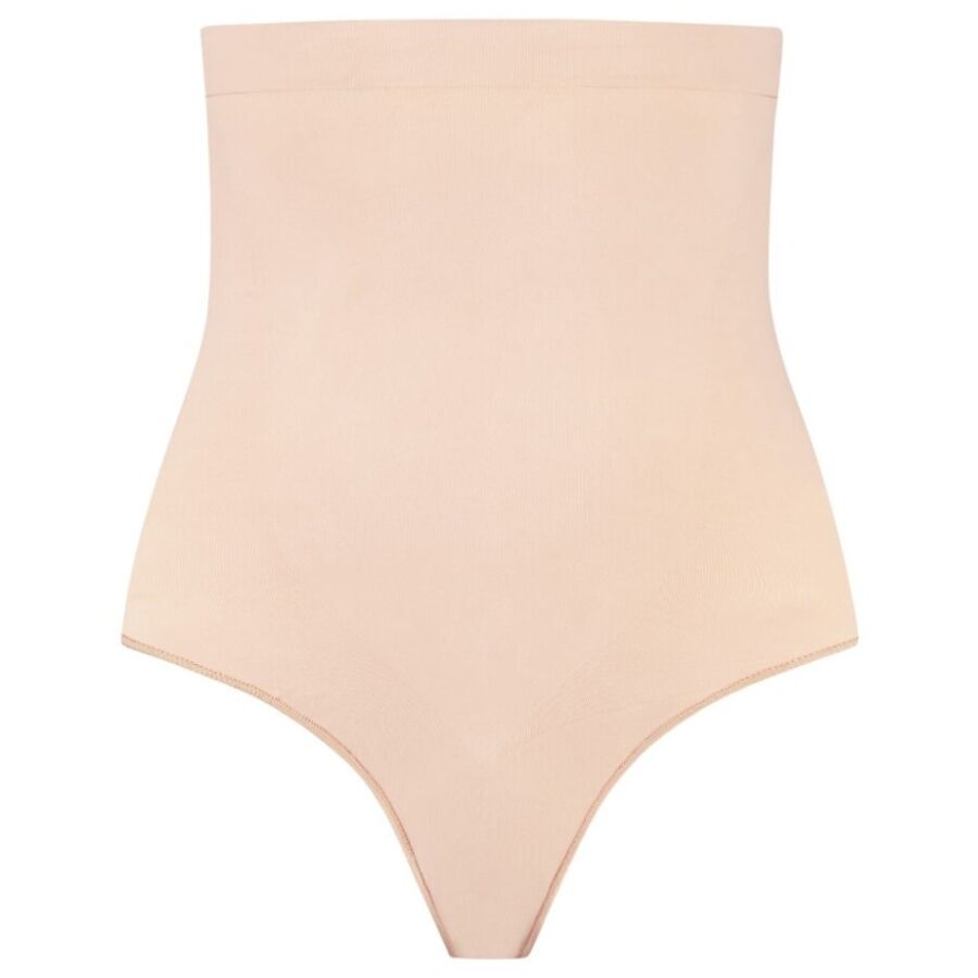 BYE-BRA - TANGA DE TALLE ALTO SIN COSTURAS BEIGE TALLA M - Image 10