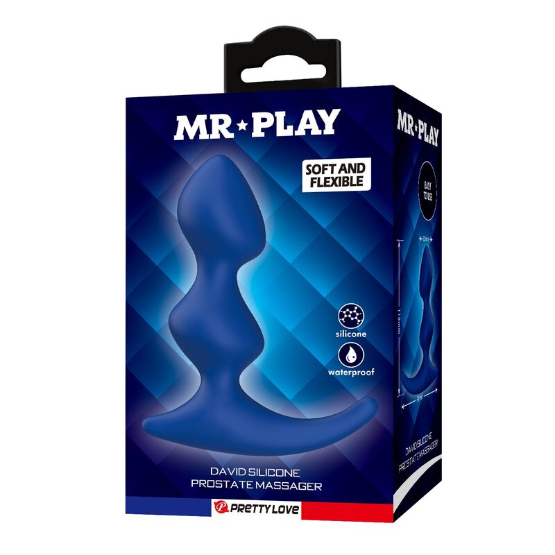MR PLAY - PLUG ANAL AZUL ERGONÔMICO - Image 2