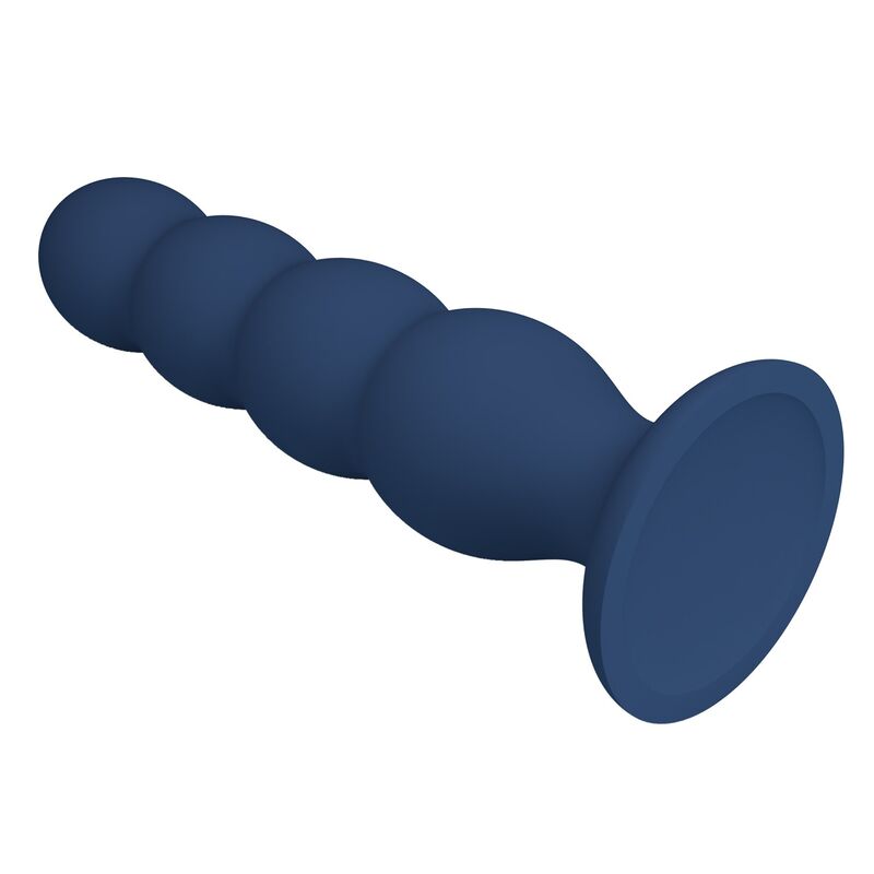 MR PLAY - PLUG ANAL COM 4 BOLINHAS DE METAL E VENTOSA AZUL - Image 5