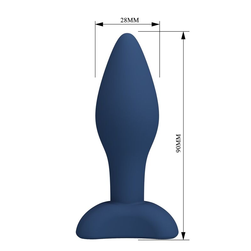 MR PLAY - PLUG ANAL DE SILICONE CÔNICO AZUL S - Image 5