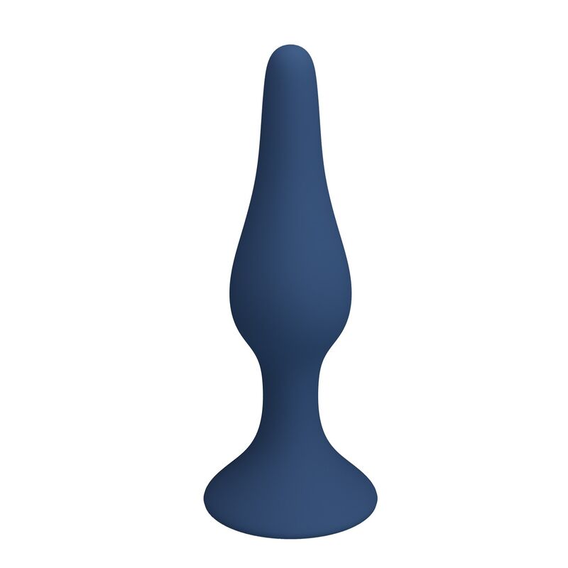 MR PLAY - PLUG ANAL FINO DE SILICONE AZUL TAMANHO S - Image 3