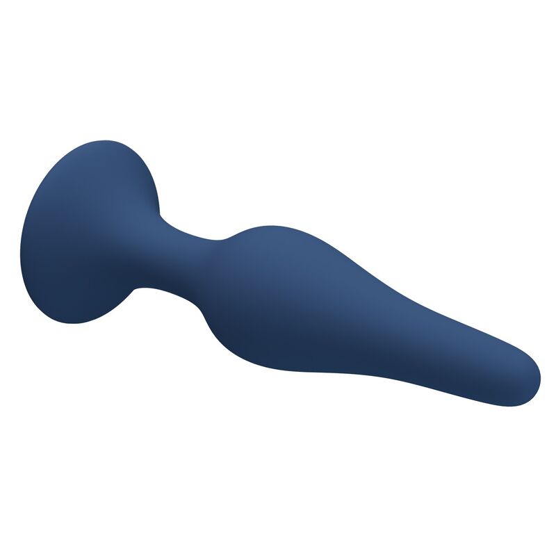 MR PLAY - PLUG ANAL FINO DE SILICONE AZUL TAMANHO S - Image 5