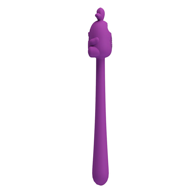 PRETTY LOVE - BASTÃO VIBRADOR FLEXÍVEL COM COELHINHO FOFO, RECARREGÁVEL VIA USB, ROXO - Image 4